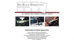 Desktop Screenshot of buchwerkstatt-koeln.de